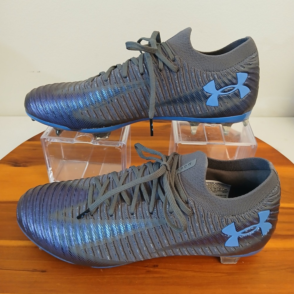 Under Armour Shadow Elite 3 FG Mens 8.5 Gray Soccer Cleats 3028288-026